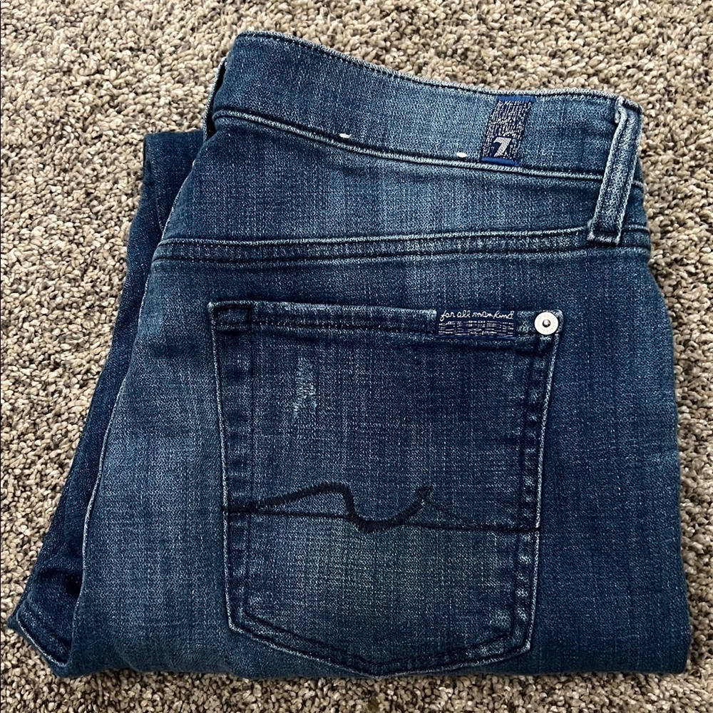 7 for all Mankind Josefina Skinny Boyfriend Size 28